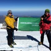 Morozov and Shakirov on Mountain Kazbegi. 