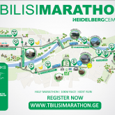 Tbilisimarathon map 2017. 