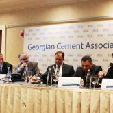 Press conference of Georgian Cement Association. 